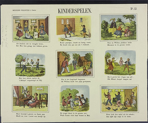 kinderspel centsprent