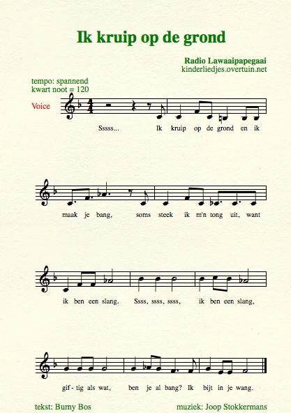 bladmuziek en muziek kinderliedjes radio lawaaipapegaai peuterliedjes kleuterliedjes enge beesten griezelige dieren slangen spinnen wespen wormen wurmen